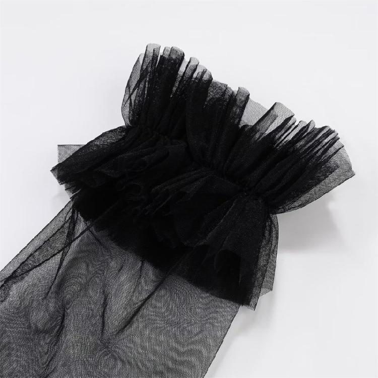Seethrough Sheer Arm Sleeves Wedding Gloves For Bride Formal Occasion Fingerless Thin Arm Covers for Evening Party Wear