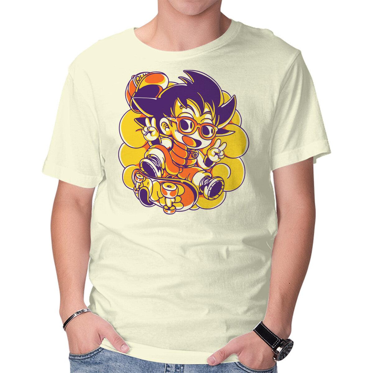 Unisex Crew Neck T-Shirt Rad Kid Graphic Short Sleeve Casual Tee XL