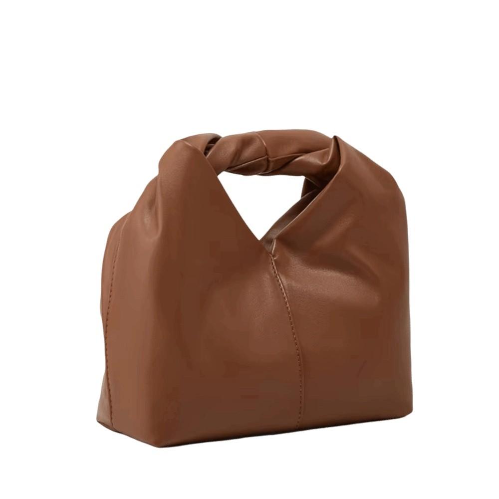 

Solid Color Women s Handbag Large Capacity Tote Bag Stylish Armpit Bag Outdoor коричневый