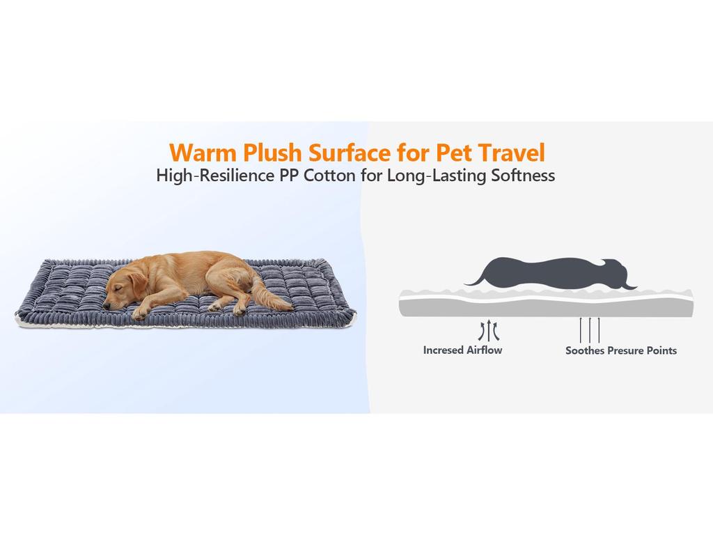 Plush Non-Slip Car Backseat Pet Cushion and Sofa Pad