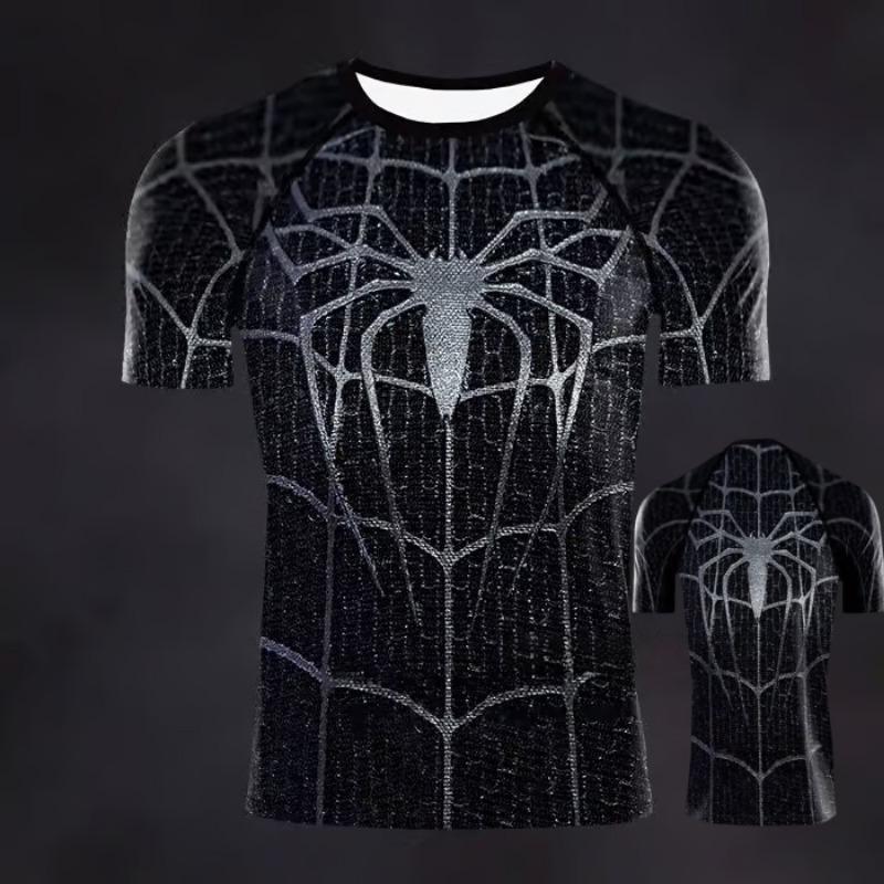2025/26 New Summer Cosplay Movie Marvel Series Iron Man Fitness Suit 3D Printed Adult and Children's Parent-child Outfit