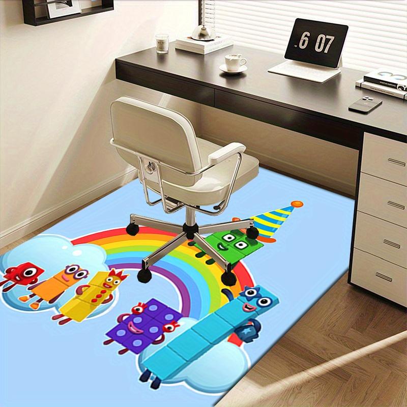 1pc Rainbow,JOJO,cartoon Office Carpet Soft Polyester Entrance Carpet Washable Non slip Machine Wash