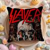 Heavy Metal Band S-Slayer Cushion Cover Summer Coolness Linen Fabric Double-Sided Printing Pillow Case Sofa Home Decor Gift