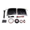 For Subaru STI WRX GRB Wagon 10th Impreza 2008-2014 Front Bumper Side Fender Air Vent Intake Frame Cover With LED Light Lamp