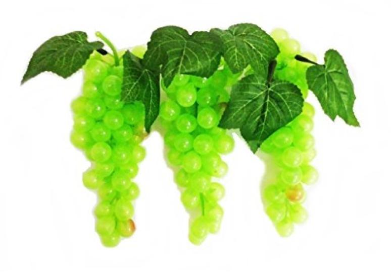 

Grape Grape Sample Realistic Food Sample Fruit Display Decoration Set of 3 /V517 (Green/Green)