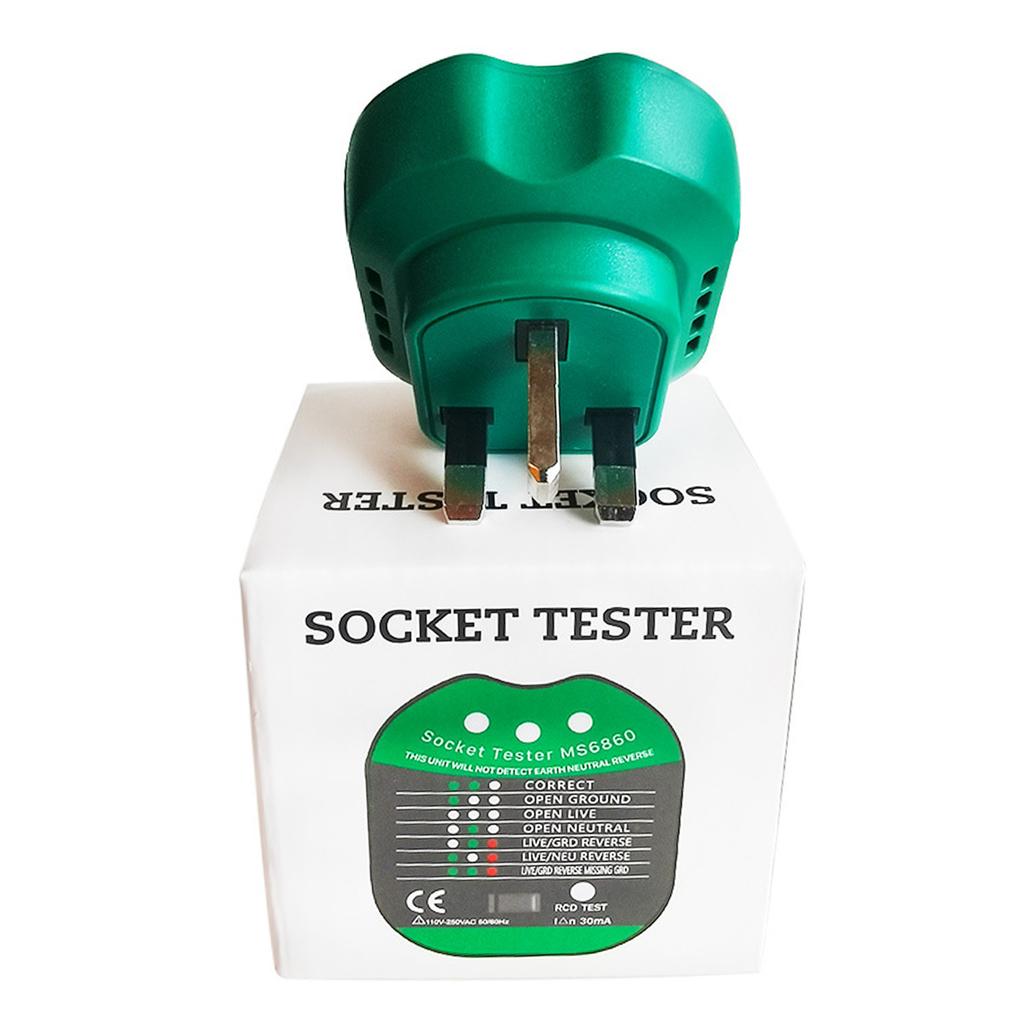 Upgraded Socket Tester Circuit Testers RcdPlug Tester Mains Outlet Tester with LCDDisplay Digital Electrical Voltages