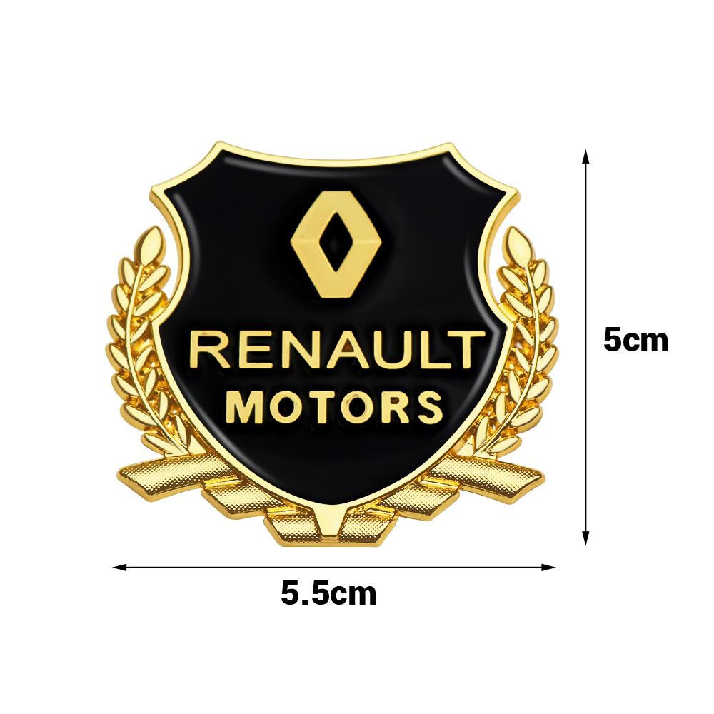 3D Metal Badge Sticker Door Side Window Body Decor Decals For Renault DACIA Fluence Scenic Clio Teizy Megane Kwid Duster Loguna NN80