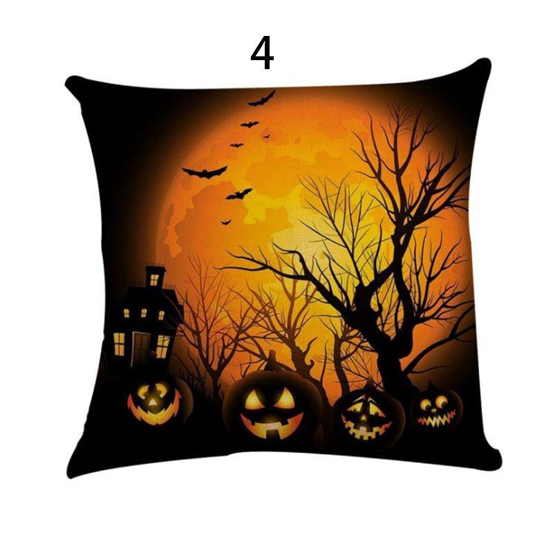 Premium Quality Fall Decor Pillow Case With Elegant Halloween Patterns