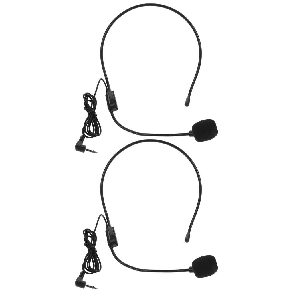 NUOLUX Headset Condenser Microphone with Audio for and MCs of Microphone, Amplifier, Stage, Lectures, (Set 2)