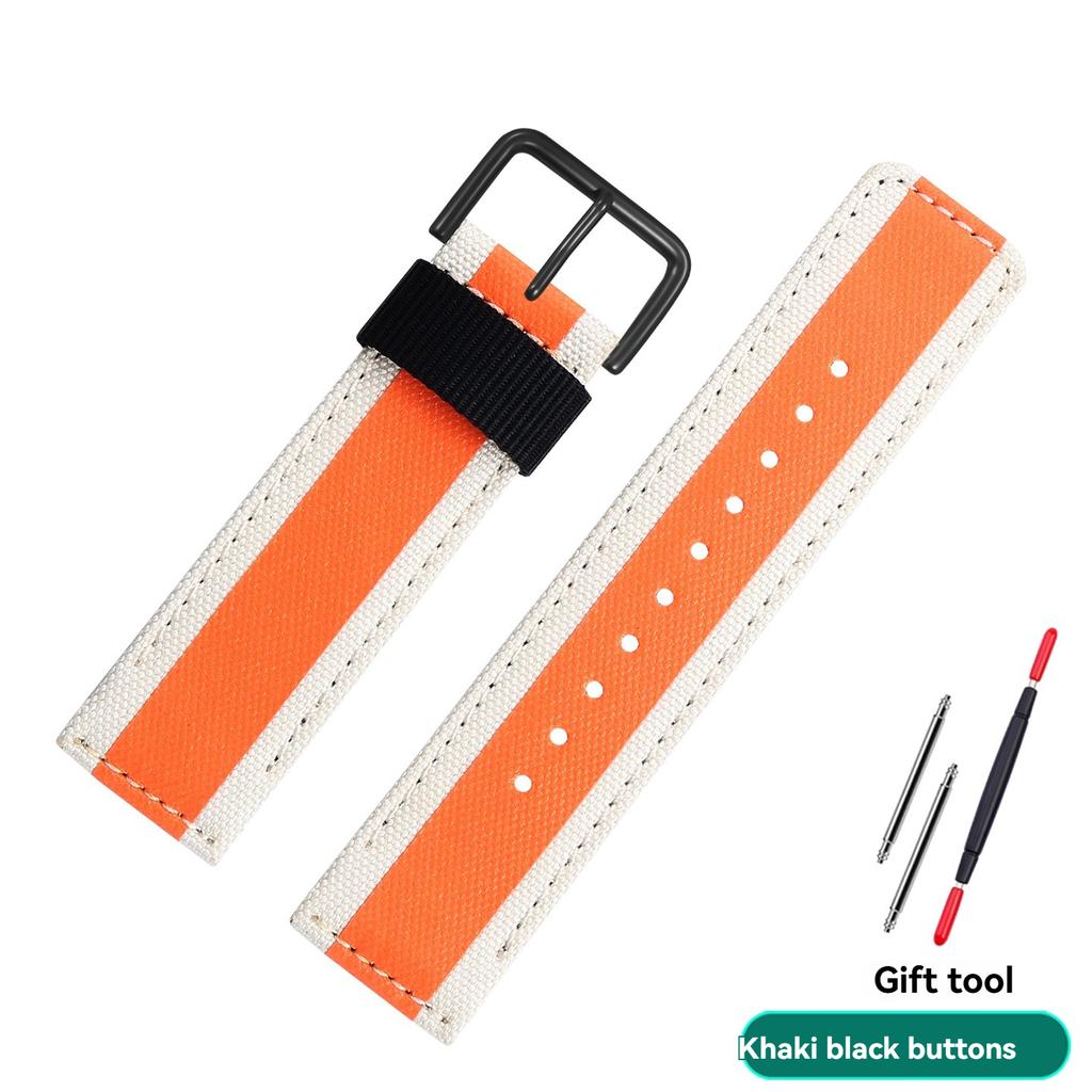 24mm Nylon Strap for Casio Outdoor Sports Watch 5637 GA-900 GA900 GA-900HC/TS/AS Waterproof Canvas Men's Bracelet Watchband