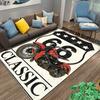 Historic Route 66 Carpet Mother Road Area Rug for Home Bathroom Living Room Table Bedroom Sofa Doormat Decor, Non-slip Floor Mat