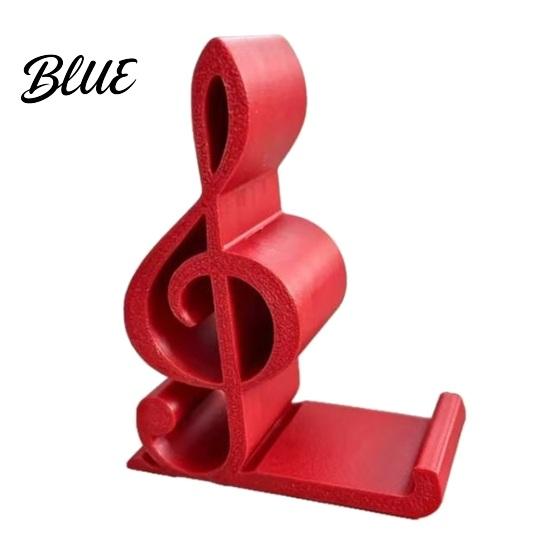 Treble Clef Art Ornament Cell Phone Holder Musical Note Design Desktop Music Teacher Appreciation Gift Stand Decorative for Home Office Artistic