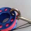 Scuba Diving Finger Reel Guide Spool 15m Line Dual Ended Snap - Gray