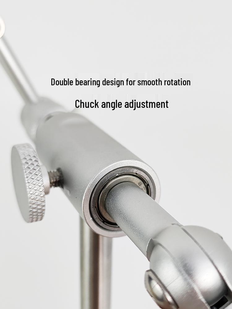 Juego de Herramientas Mejorado de Tornillo de Banco Giratorio para Atado de Moscas para Atado Duradero de Anzuelos y Señuelos