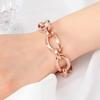 14K Gp Big Bold Ring Chain Rose Gold Fashion Bracelet Summer Bracelet Bracelet Gift 14Kgp Bracelet Women's Bracelet Daily Bracelet