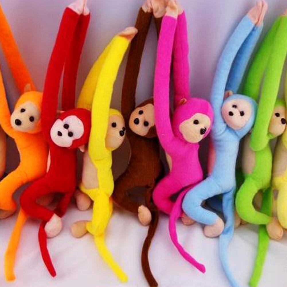 Colorful Long-Armed Monkey Photography Accessories Electric Crashproof Padded Monkey Doll Hanging Cur Colorful Monkey Toys