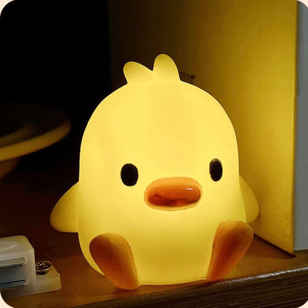 LED Duck Night Light Cartoon Bedside Lamp Sleeping Lamp  Bedroom Decorative Lighting