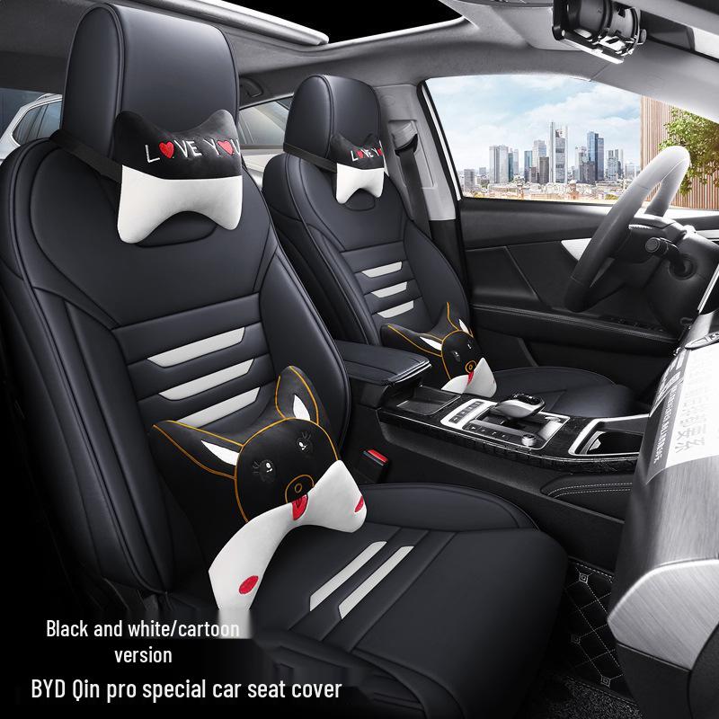 LS Custom Full-Coverage Car Seat Cushion for BYD Qin Pro - All-Season Sport Design