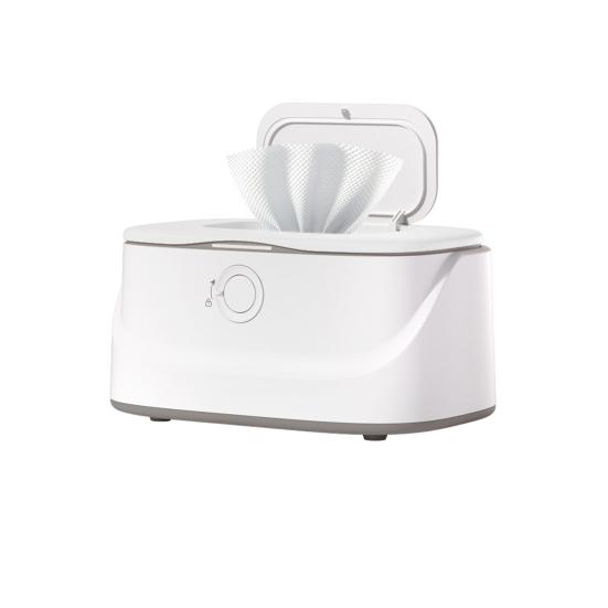 

Подогреватель салфеток с верхним подогревом из нержавеющей стали, 3 регулируемых уровня, световой индикатор, постоянная температура, диспенсер для детских влажных салфеток для больших отделений для салфеток белый