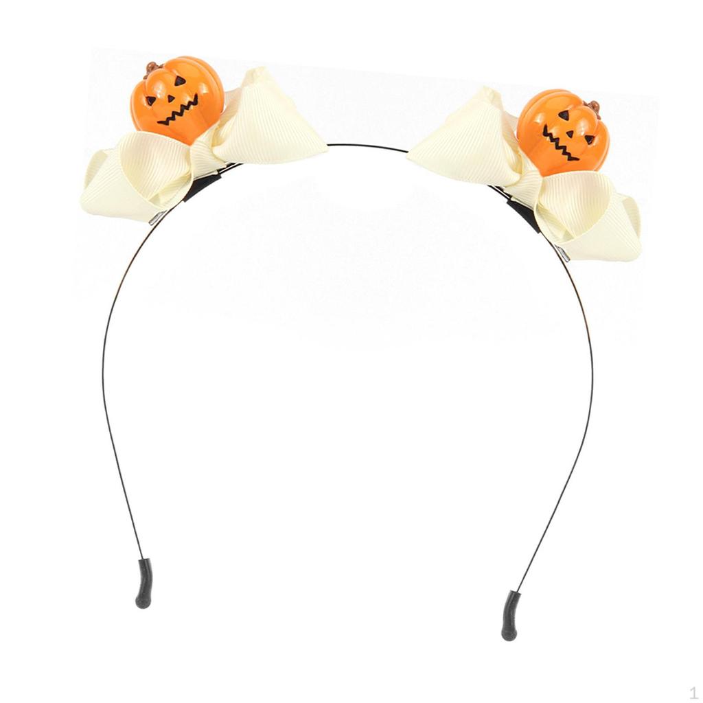 Dekoracyjna opaska na głowę w kształcie dyni na Halloween, dodatek do kostiumu cosplay