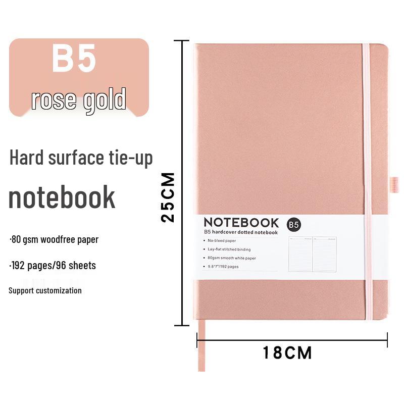 A6 Loose-Leaf Elastic Band Notebook - Customizable Student & Business Diary
