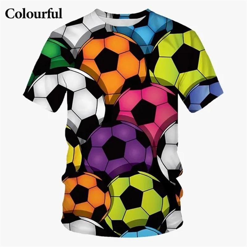 

Unisex Casual Sports T Shirt For Men 3d Print Kids Football Graphic T-shirt Short Sleeve Oversized Men T-shirts Streetwear 4XL