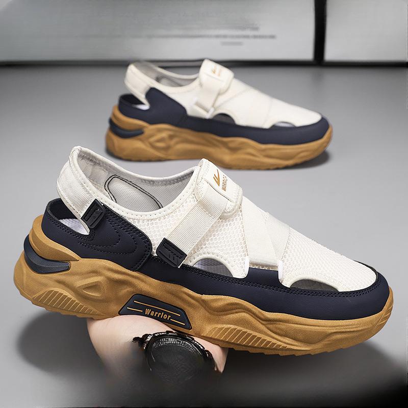 Été Nouvelles Chaussures Décontractées Sandales Polyvalentes à Semelles Épaisses et Respirantes Chaussures de Sport Monopièce Durables