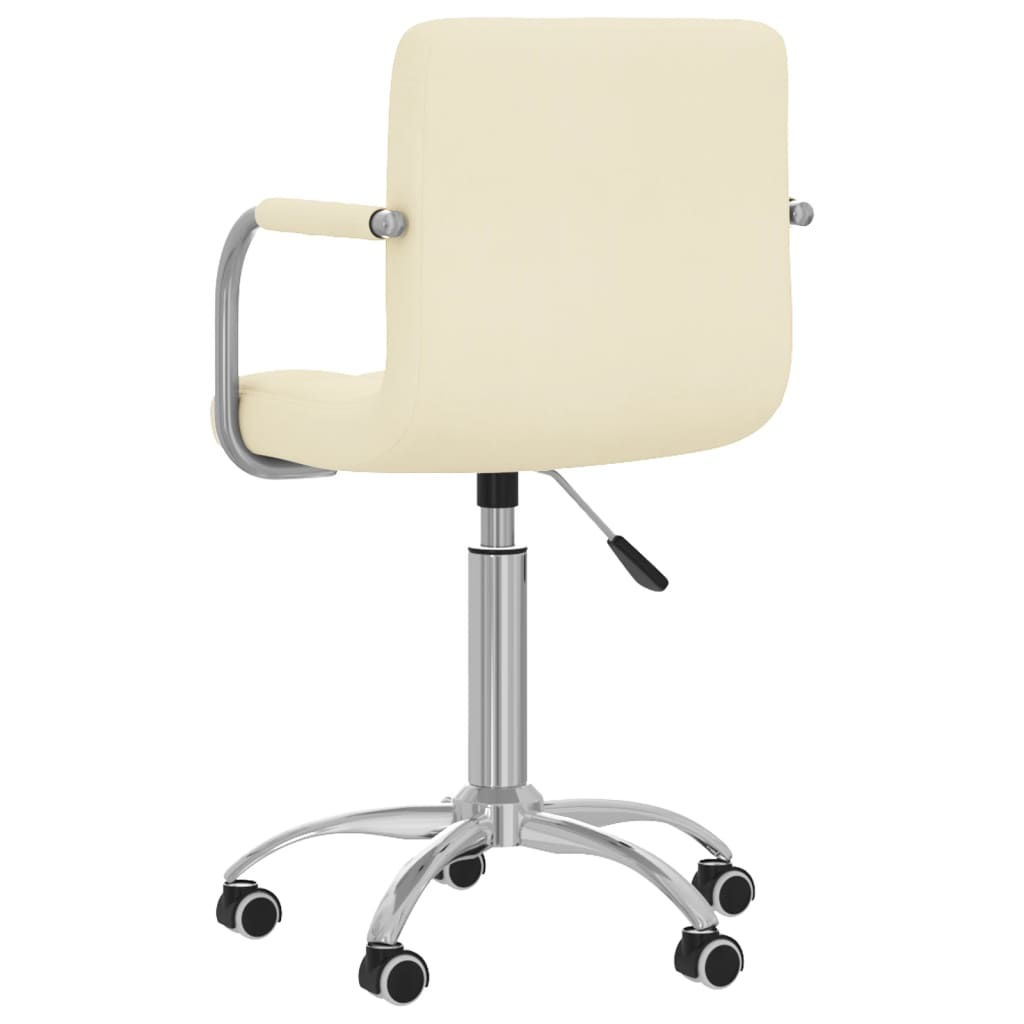 Office Chair Swivel Cream Fabric