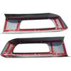 LLKUANG Black Front Fog Light Cover Trim Compatible with Land Rover Range Rover Sport 2014-2017 (Black)