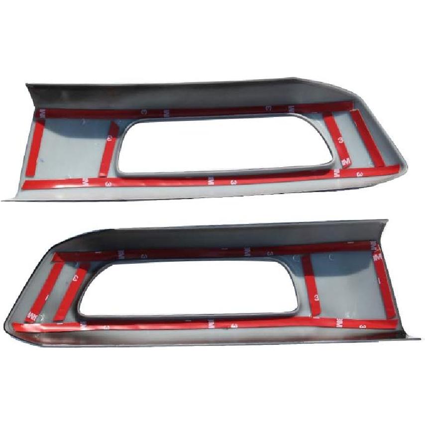 LLKUANG Black Front Fog Light Cover Trim Compatible with Land Rover Range Rover Sport 2014-2017 (Black)