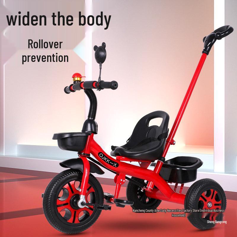 Large Size Children's Tricycle & Stroller for Ages 1-6