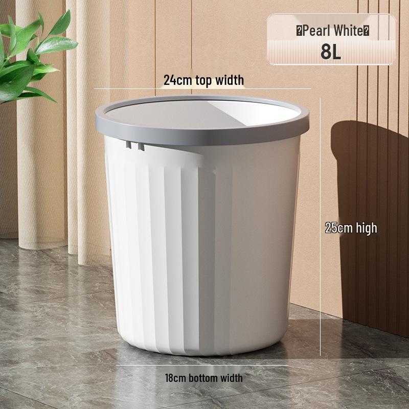 Large Capacity Lidless Waste Paper Basket for Home: Stylish and Durable for Living Room, Kitchen, Bedroom, Bathroom, and Dorm.