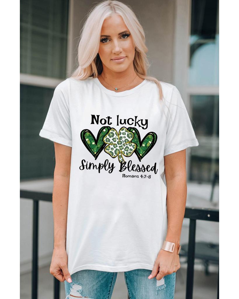 Azura Exchange T-Shirt mit Leoparden-Slogan-Grafik