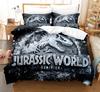 3D Jurassic Park Bedding Set Kids Boy Home Textile Decor Bed Sets Queen Size Comforters Quilt Bedroom Queen Dinosaur Duvet Cover