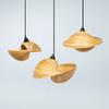 Bamboo Weaving Pendant Lamp dining room Parlor kitchen Hanging lamp Creative Coffee country Decor Light fixture