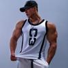 Men's Summer Sleeveless Vest Pattern Printing Casual Tshirts Loose Basketball Gym Outdoor Sports Tops