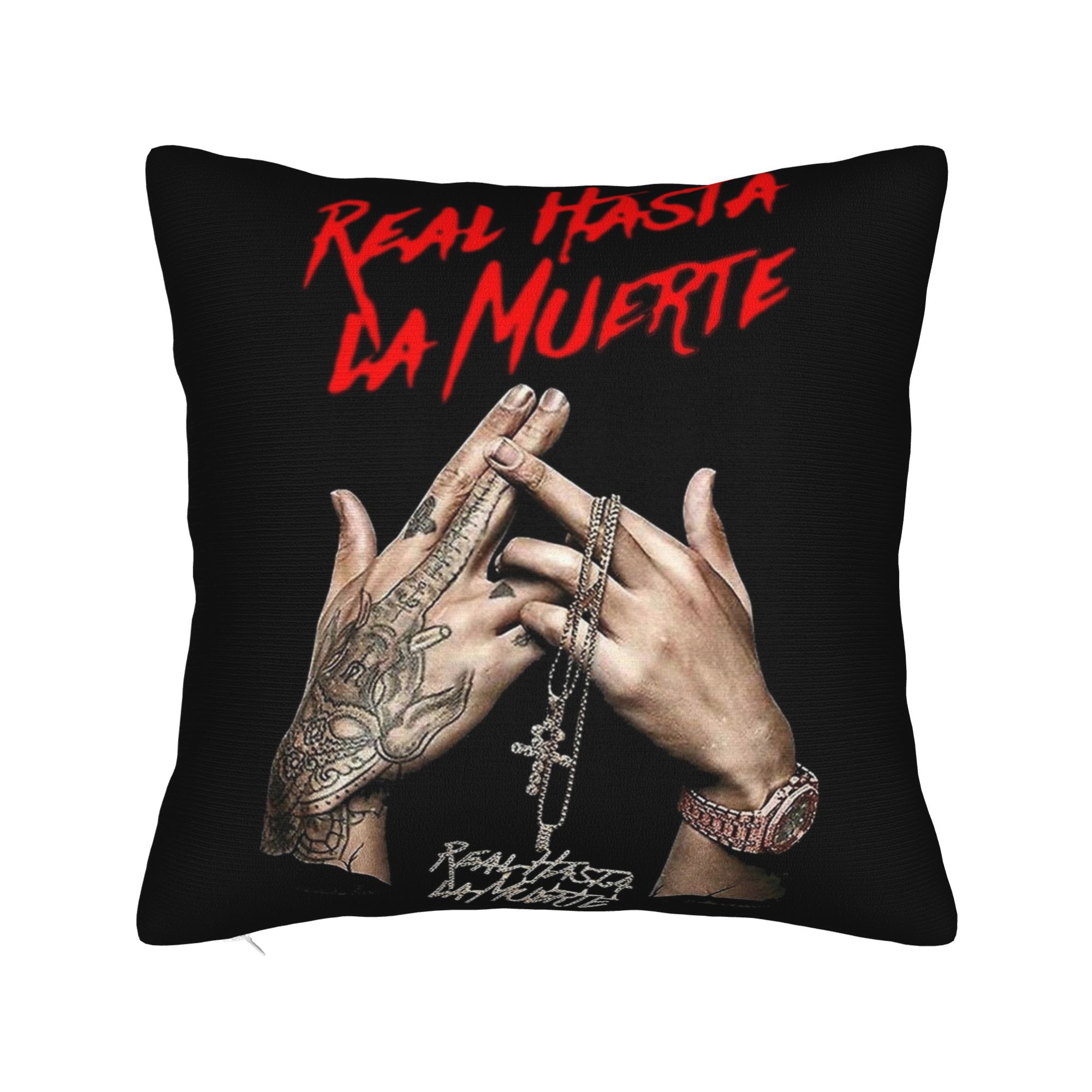 

Anuel AA Pillowcases Vintage Pillow Case For Office Car Home Decor Soft Pillow Cover 12x12Inch
