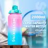 Spor Su Şişesi Samanlı Kamp Yürüyüş Egzersiz Su Şişesi Açık Plastik Şişe Büyük