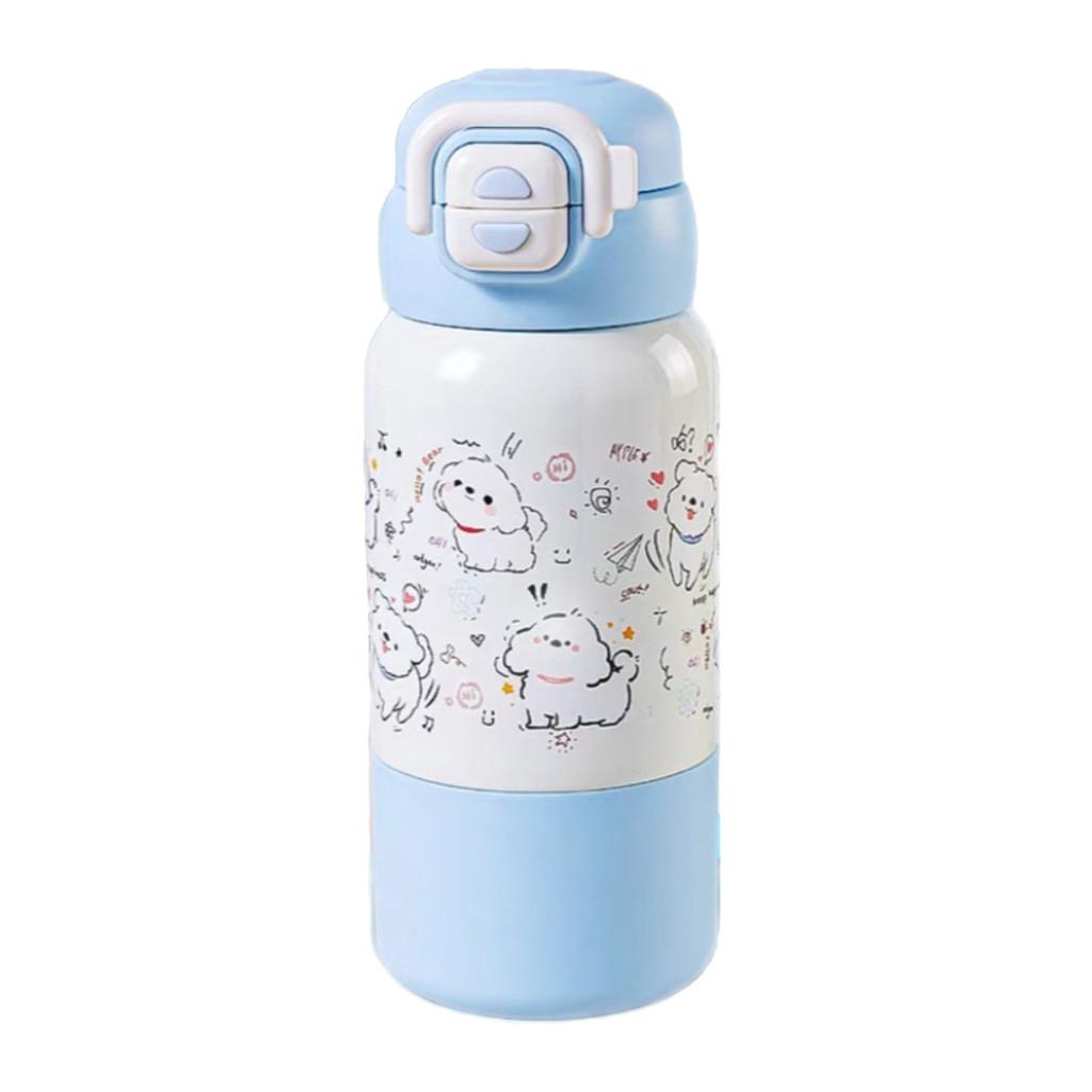 Strawberry Dog Childrens Thermos With Large Capacity Vacuum Insulation For Kids