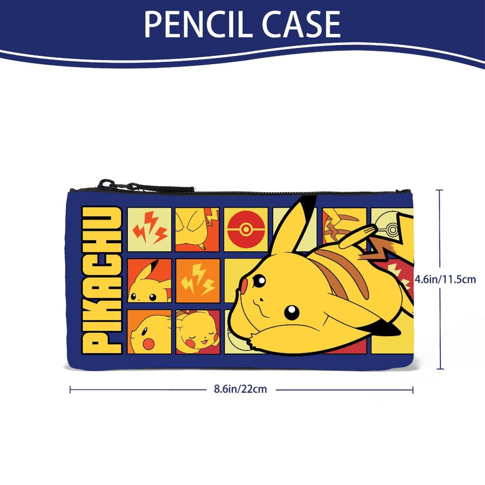 (B) Borsa Pokemon Pikachu Borsa a tracolla Zaino per studenti Borsa per computer