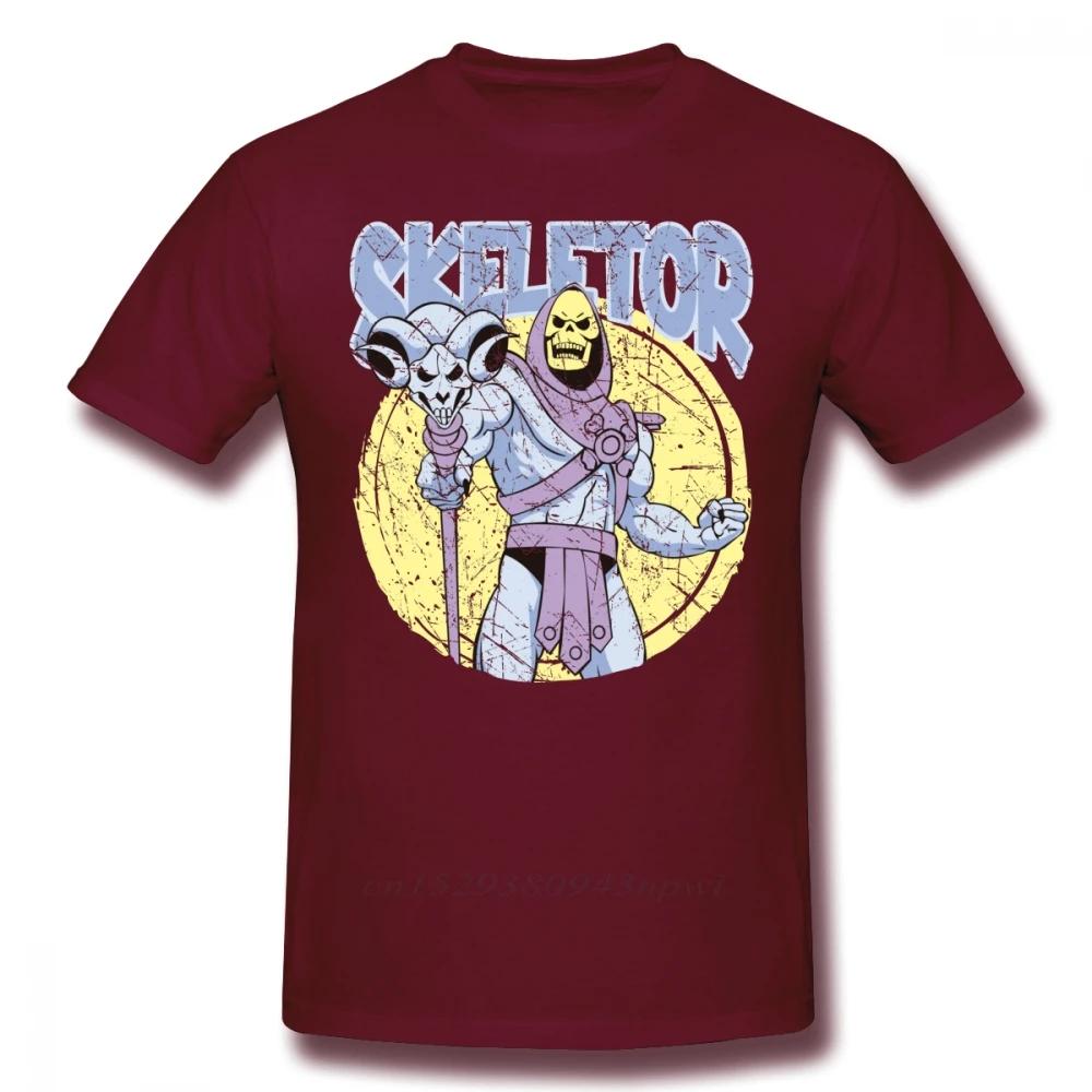 SKELETOR T-shirt SKELETOR T-shirt Korte Mouw Grappig T-shirt Grafisch Mannen Strand Katoenen T-shirt Jongens Punk Designer Streetwear