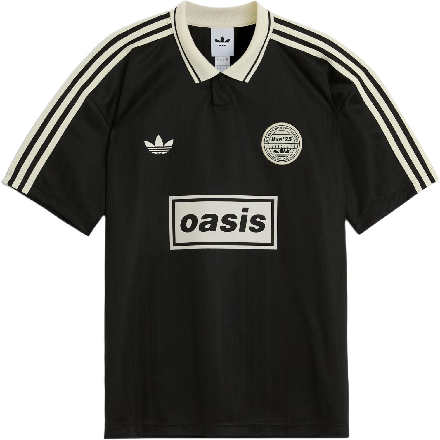 

Adidas Originals X Oasis Collaboration Tour Jacquard Retro Loose Soft Short Sleeve Football Shirt Unisex Tops KT-3437 M