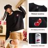 Anta X Kirsh Collaboration Sports Lifestyle Series Good Things Happen Casual Simple Solid Color Round Neck Pullover Loose Sweatshirt 962518710-3