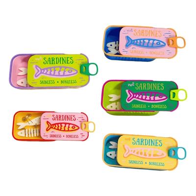 Sardine Can Jewelry Storage Box Small Accessory Holder for Earrings Necklaces and Daily Tabletop Use Indoors