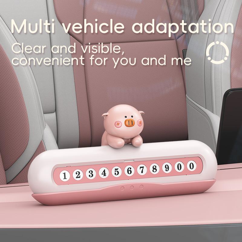 Easy-Install Magnetic Temporary Parking Number Plate with Flip-Hide Design