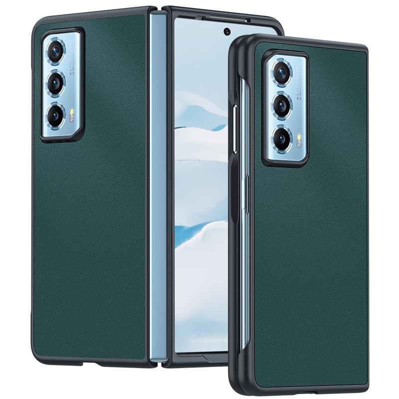 Applicable To Honor MagicVS2 Mobile Phone Case Carbon Fiber Kevlar Pattern Anti-drop Ultra-thin Folding VS Leather Case Protective Case
