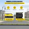 Cable Protector Ramp, 4 Packs 2 Channels Speed Bump Hump, Rubber Modular Speed Bump Rated 11000 LBS Load Capacity, Protective Wire Cord Ramp Driveway