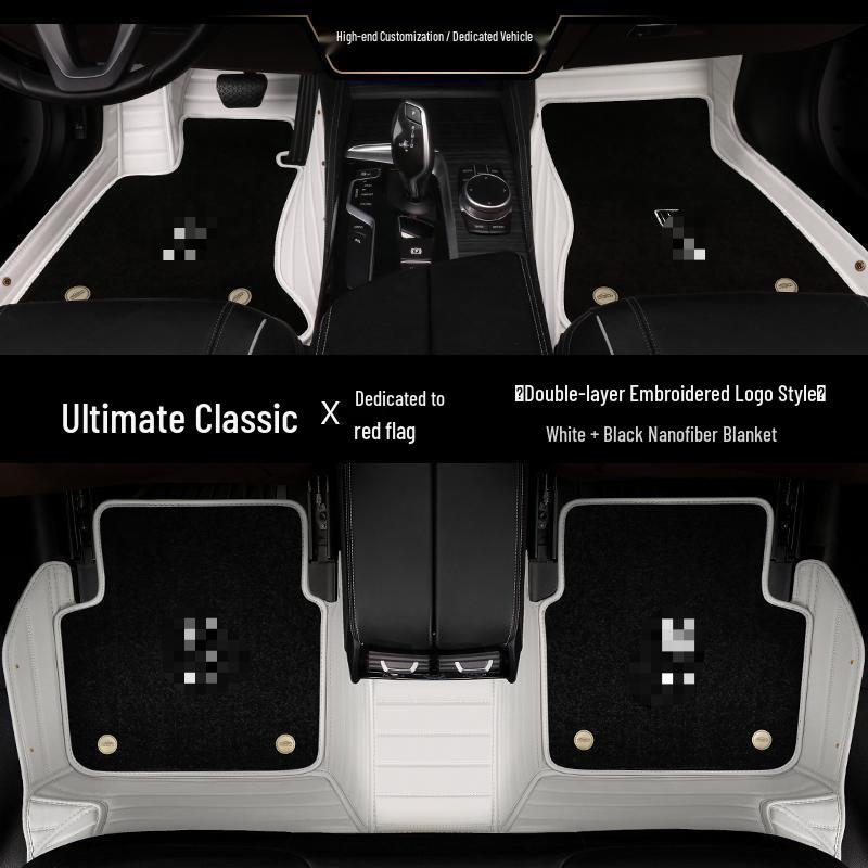 Compatible Floor Mats: Fully Enclosed Carpet Style for Hongqi HS5, H5, H9, HS7, H7, EQM5, EHS3, EHS9