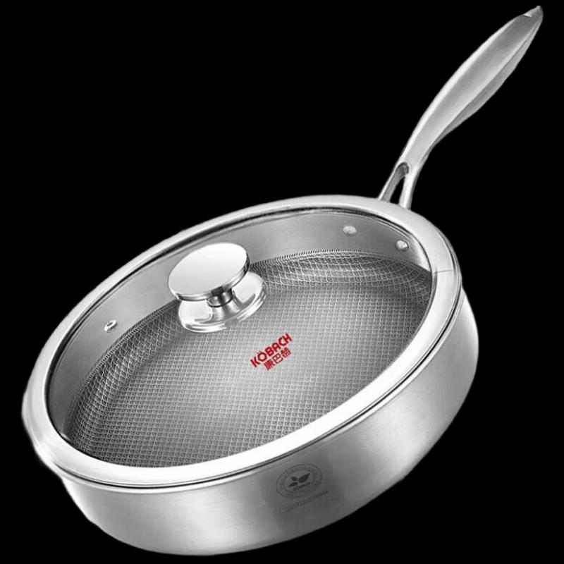 KOBACH JGT26A1 304 Stainless Steel Frying Pan