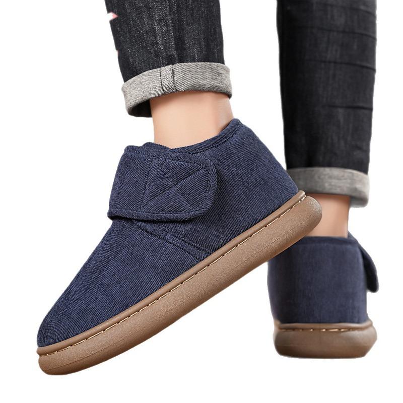 Cotton Shoes Men's Winter Velvet Thickened Shoes Men's Shoes Autumn and Winter Home Cotton Mop Bag and Snow Boots